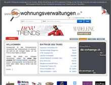 Tablet Screenshot of die-wohnungsverwaltungen.ch